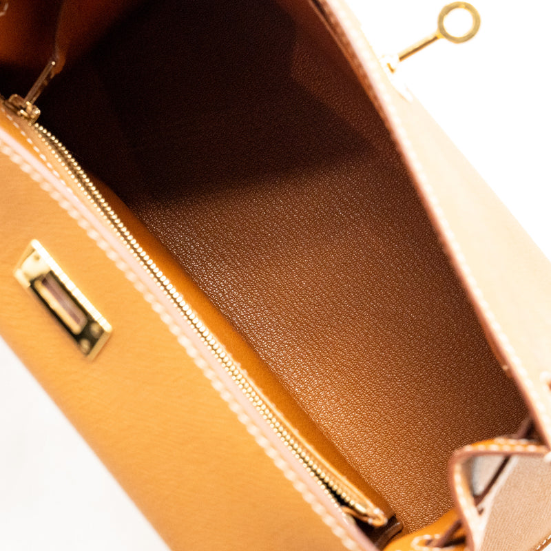 Hermes kelly 25 epsom gold GHW stamp Y