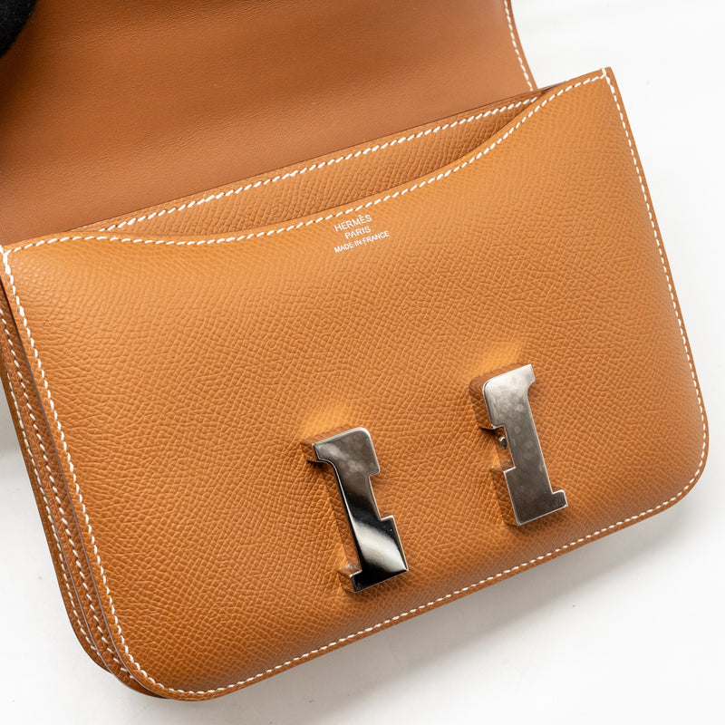 Hermes Mini Constance Epsom Gold SHW Stamp B
