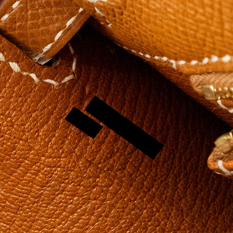 Hermes kelly 25 epsom gold GHW stamp Y