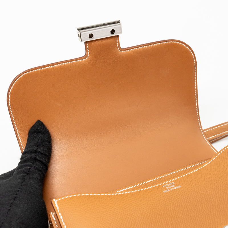 Hermes Mini Constance Epsom Gold SHW Stamp B