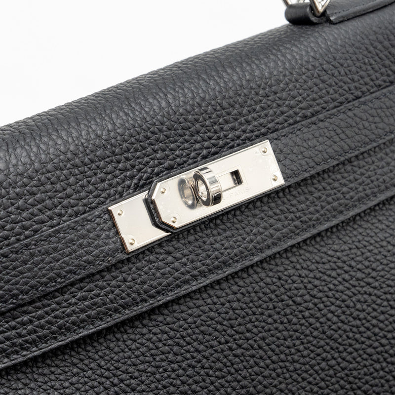 Hermes Kelly 28 Togo black SHW stamp U