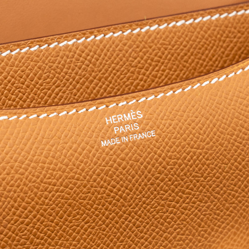 Hermes Mini Constance Epsom Gold SHW Stamp B