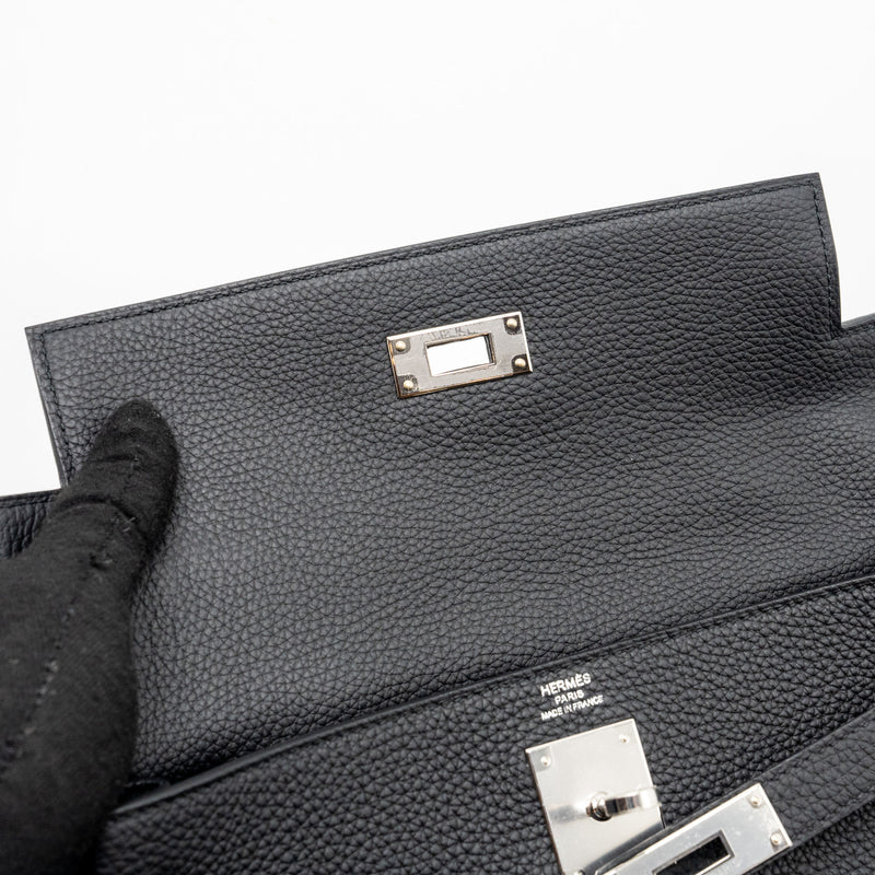 Hermes Kelly 28 Togo black SHW stamp U