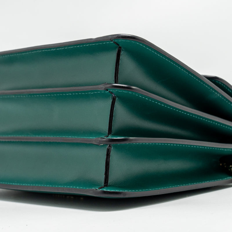 Bvlgari serpenti forever top handle calfskin green GHW