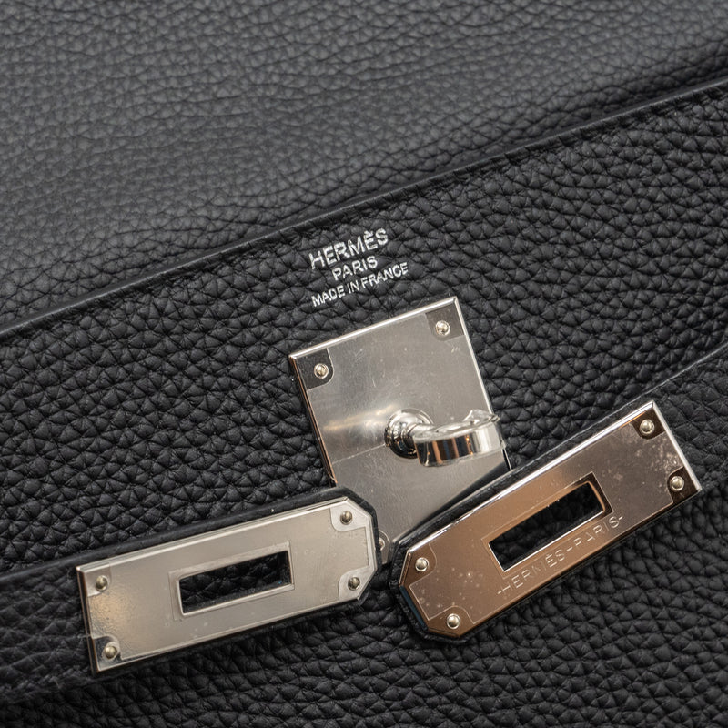 Hermes Kelly 28 Togo black SHW stamp U