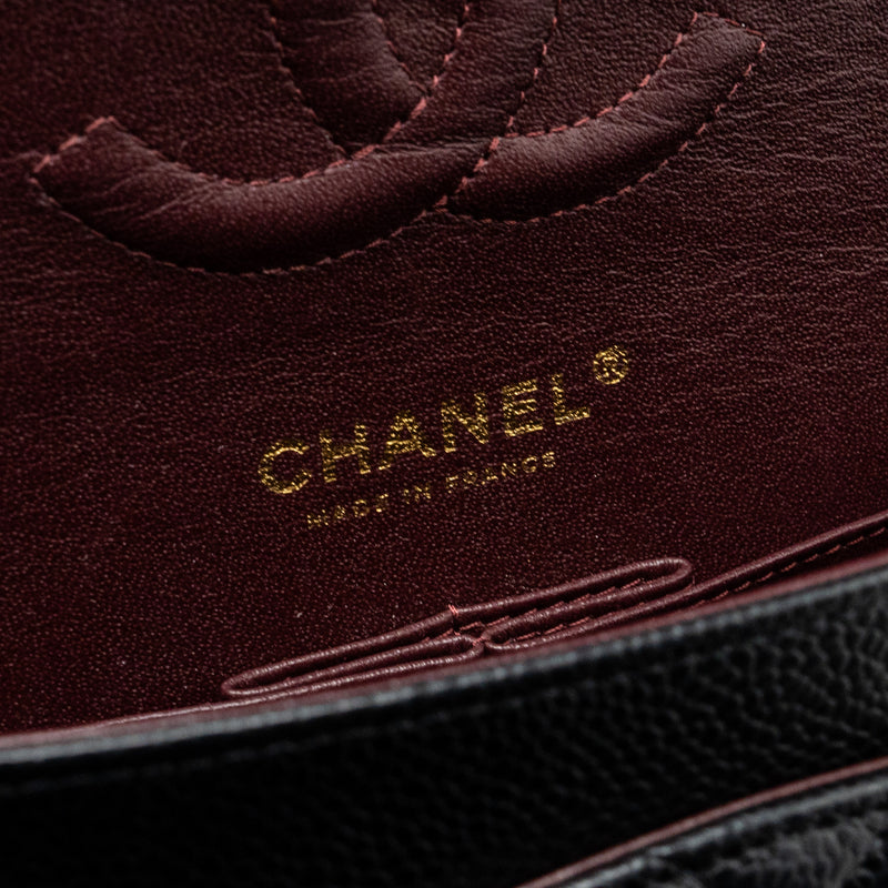 Chanel Medium classic double flap bag caviar black GHW