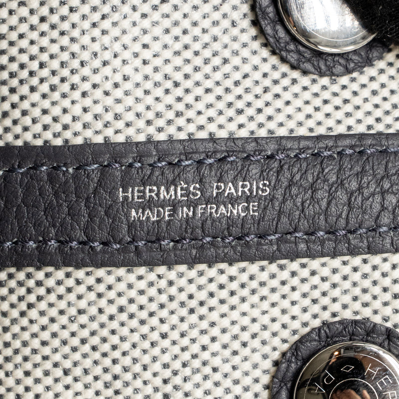 Hermes Neo Garden Party 23 Canvas/Negonda Ecru/Ardoise SHW Stamp K