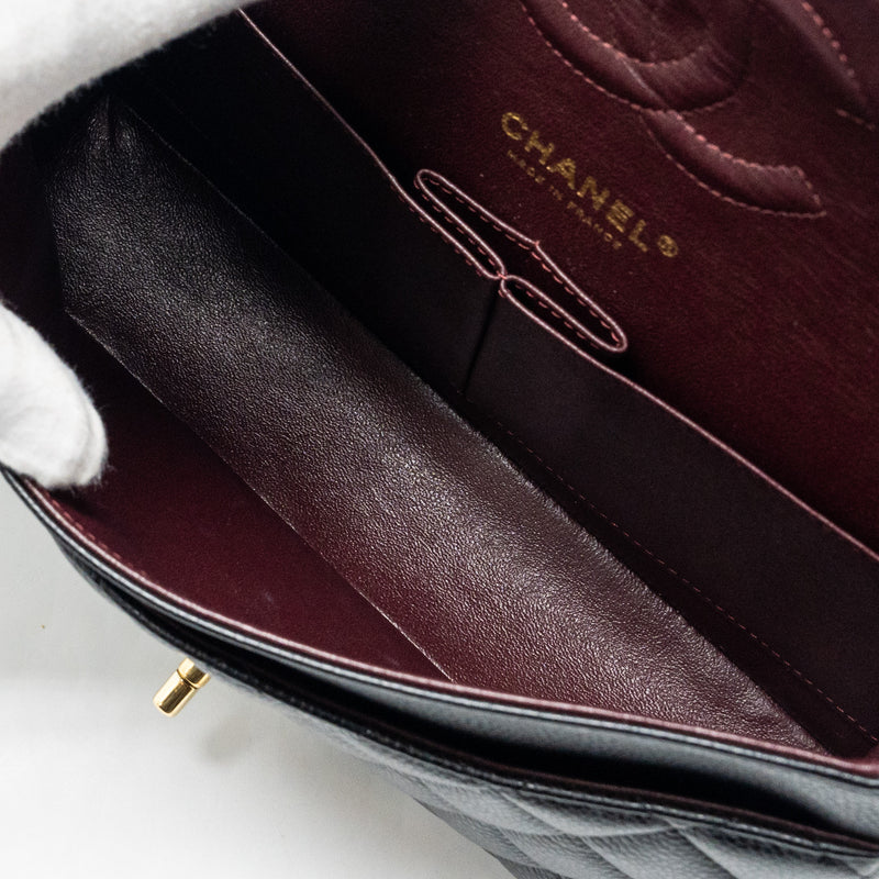 Chanel Medium classic double flap bag caviar black GHW