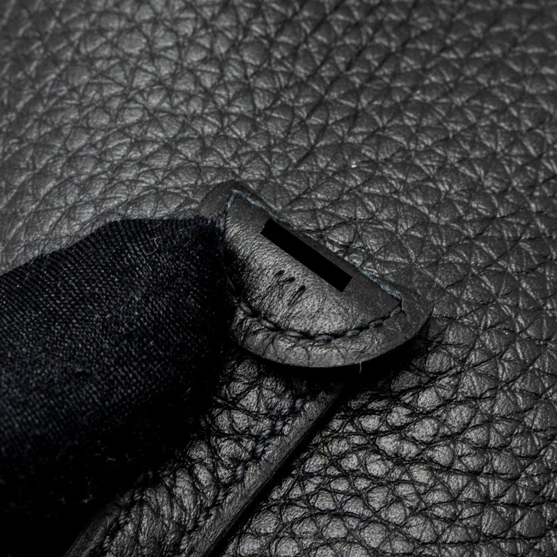 Hermes Mini Evelyne Clemence Black GHW Stamp B