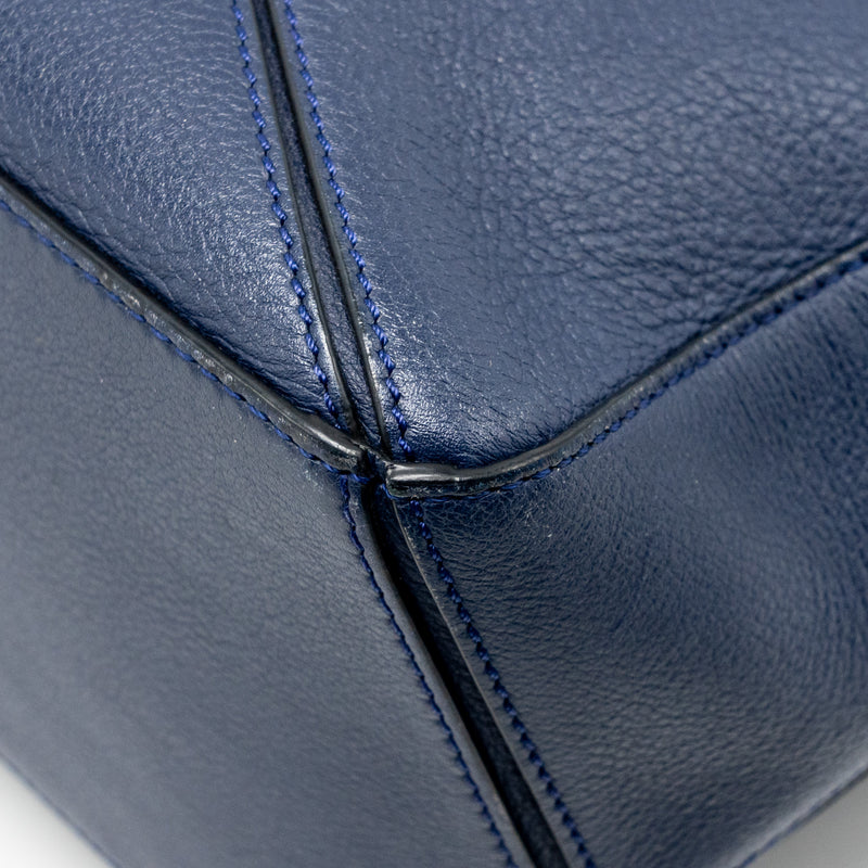 Loewe Small Puzzle Bag Calfskin Navy SHW