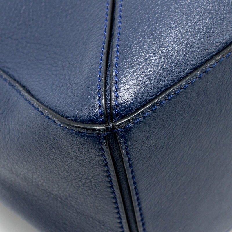 Loewe Small Puzzle Bag Calfskin Navy SHW