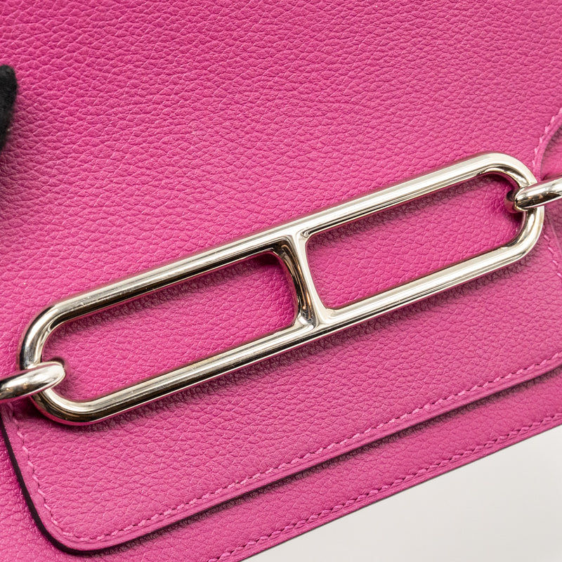 Hermes Mini Roulis Evercolor Rose Purple SHW Stamp A