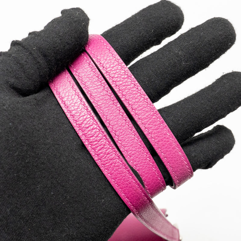 Hermes Mini Roulis Evercolor Rose Purple SHW Stamp A