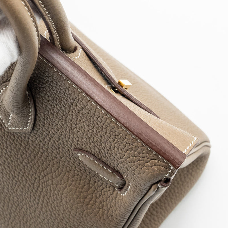 Hermes Birkin 25 togo etoupe GHW stamp U