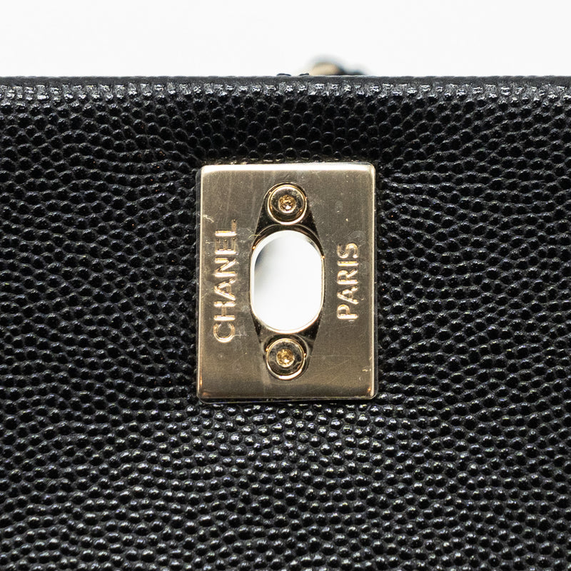 Chanel Small Coco Handle Caviar Black LGHW