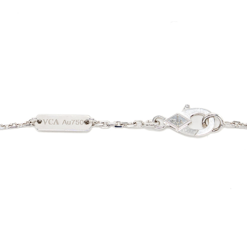 Van Cleef & Arpels Vintage Alhambra Pendant White Gold Diamonds