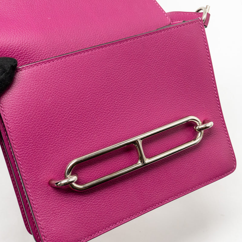 Hermes Mini Roulis Evercolor Rose Purple SHW Stamp A