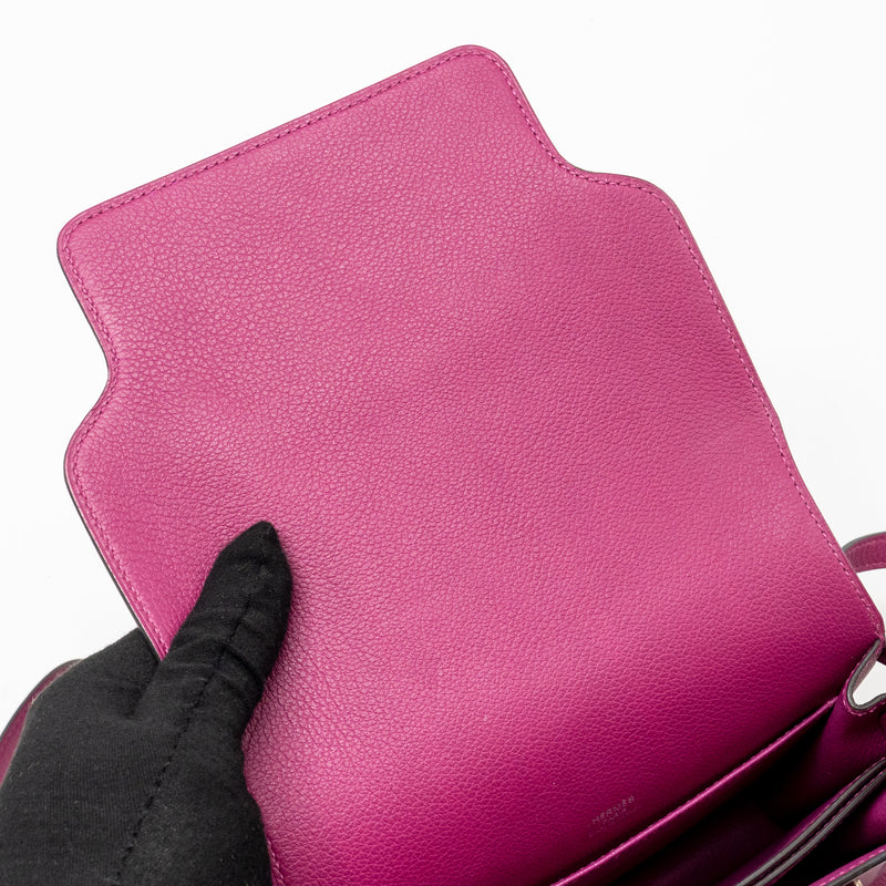 Hermes Mini Roulis Evercolor Rose Purple SHW Stamp A