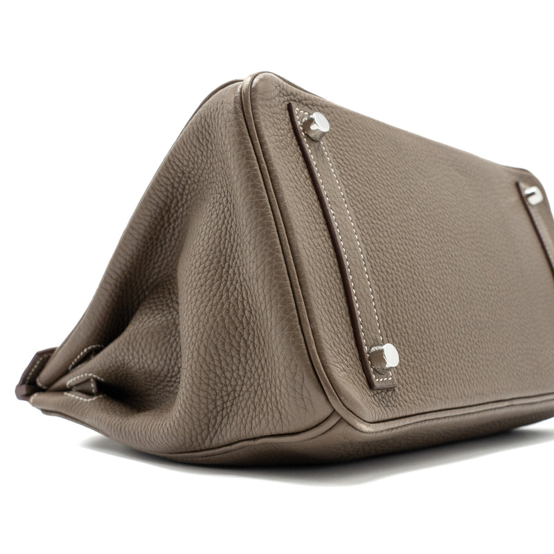 Hermes Birkin 30 Clemence Etoupe SHW Stamp C