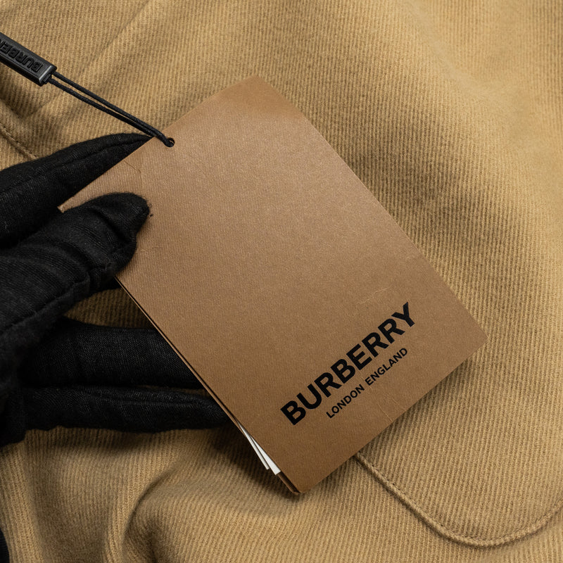 Burberry Reversible Jacquard Logo Hodded Cape Wool Brown / Pink