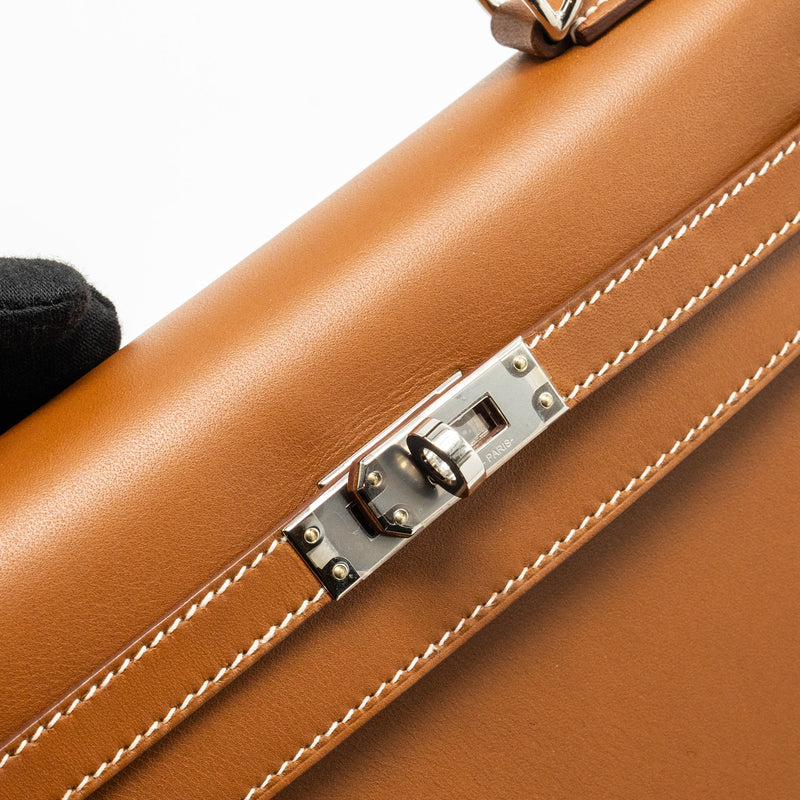 Hermes Kelly 25 Barenia Fauve SHW Stamp U