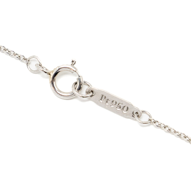 Tiffany Mini Daisy Key Pendant 18K White Gold, yellow/White Diamonds