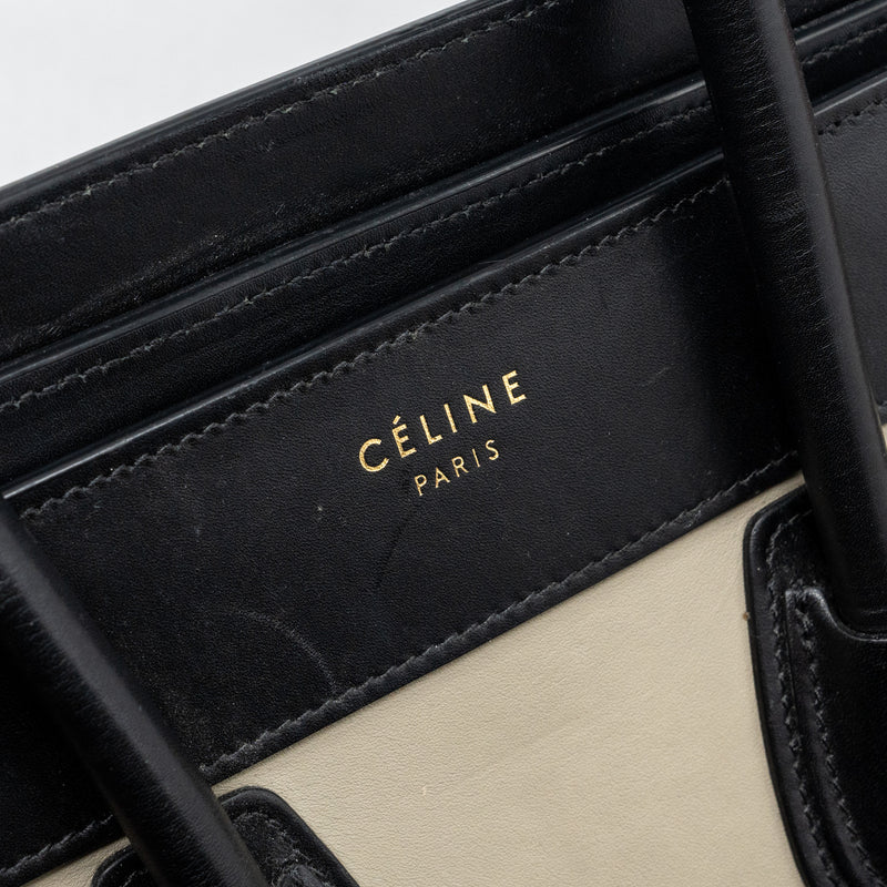 Celine micro luggage calfskin / suede leather multicolour GHW