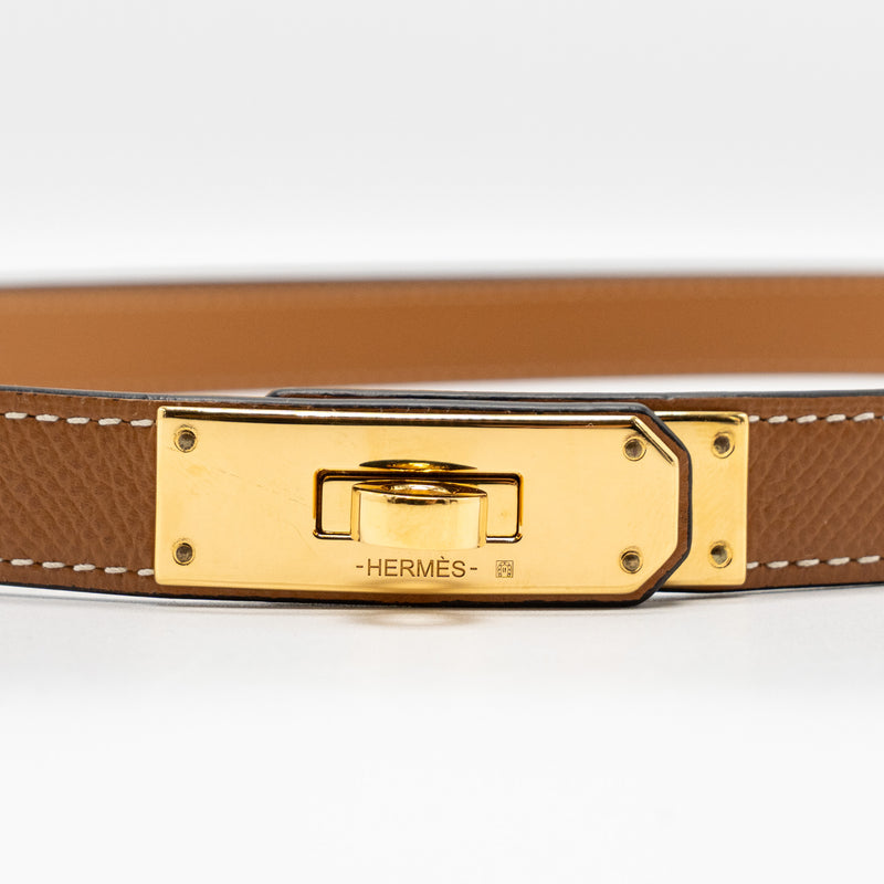 NIB Hermès Gold Epsom Kelly Pocket 18 Belt GHW, myGemma