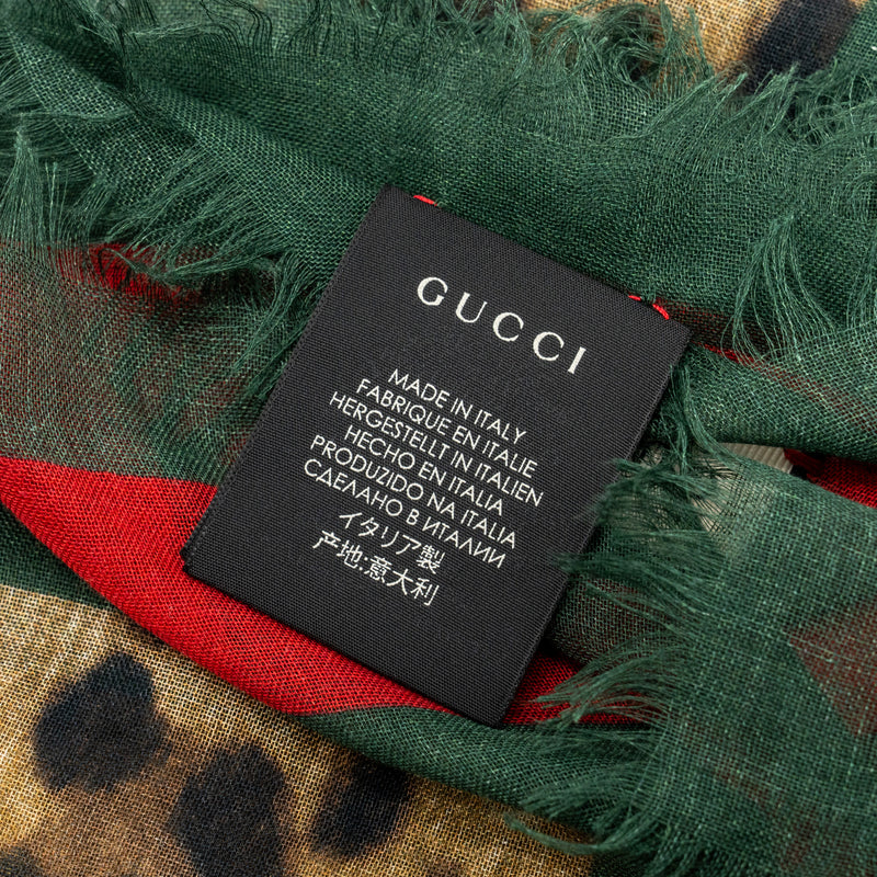 Gucci 135x135 cm Scarf Modal/Silk Multicolour