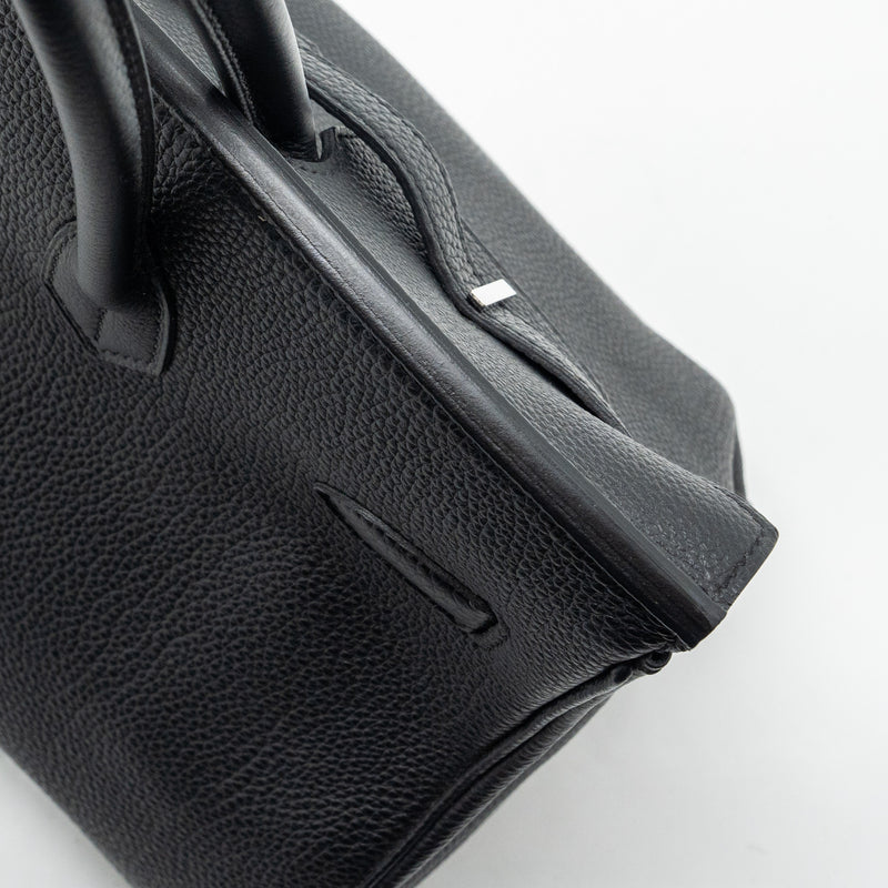 Hermes Birkin 35 togo black SHW stamp square Q