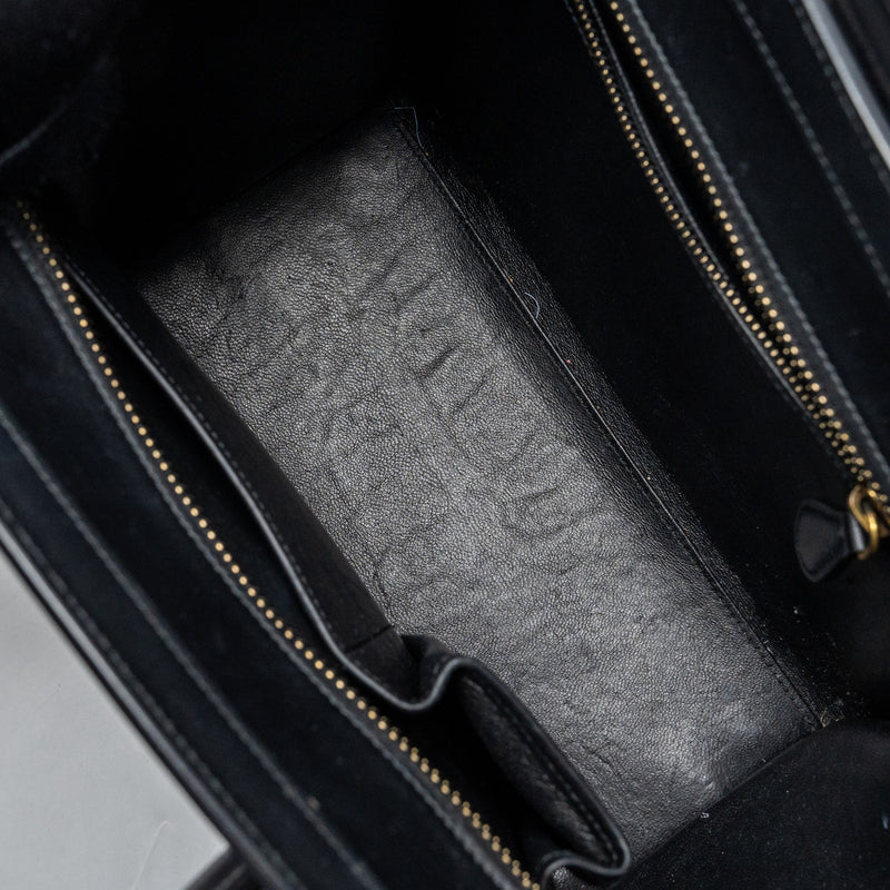 Celine micro luggage calfskin / suede leather multicolour GHW