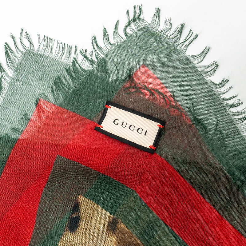 Gucci 135x135 cm Scarf Modal/Silk Multicolour