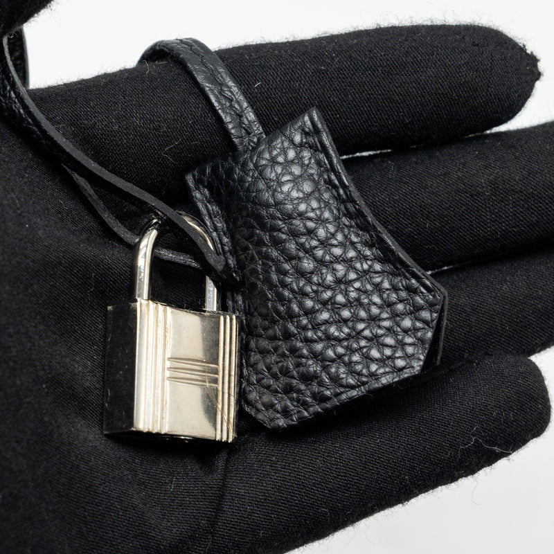 Hermes Birkin 35 togo black SHW stamp square Q