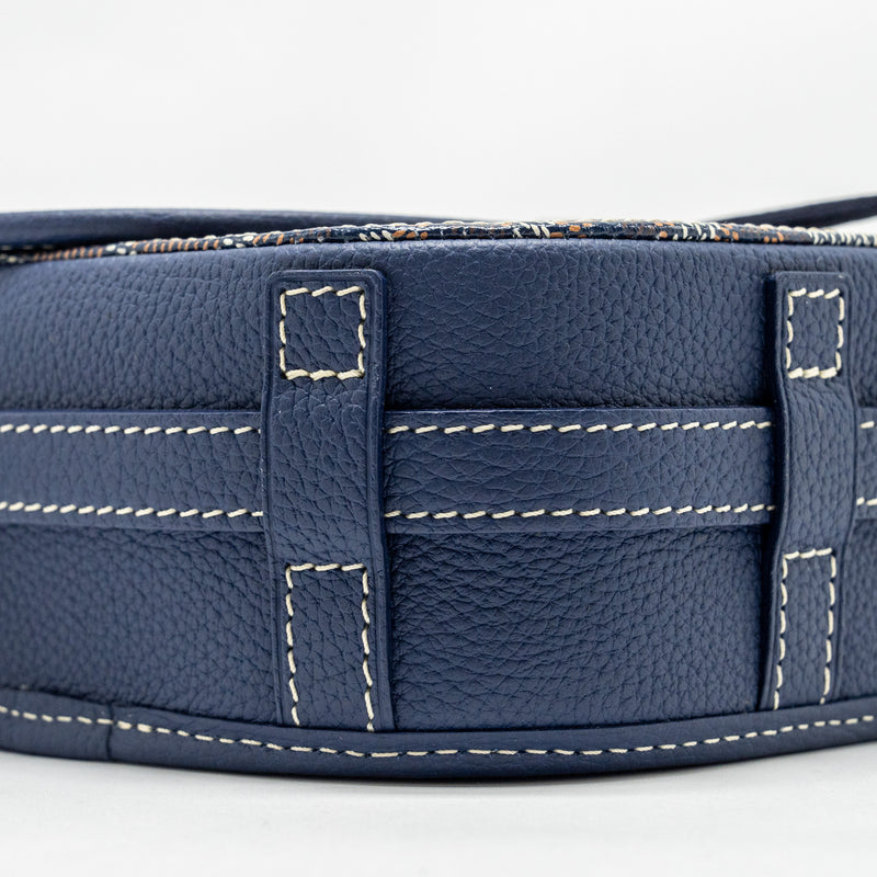 Goyard Belvedere PM Messenger Bag Goyardine Canvas/Calfskin Navy SHW