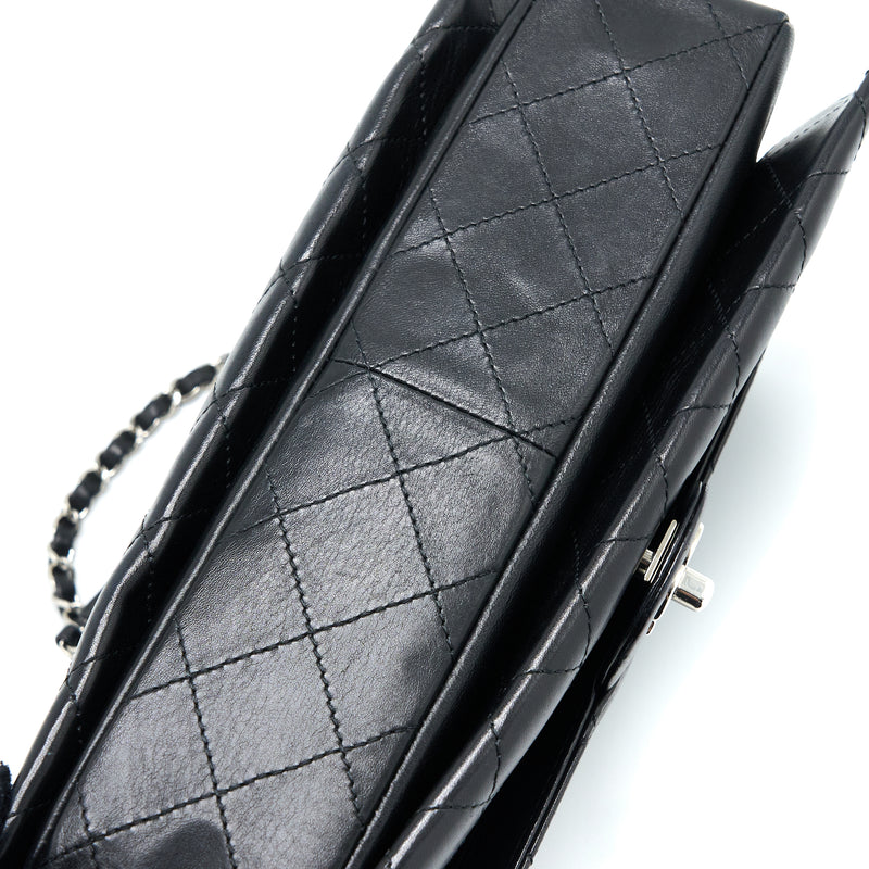 Chanel Quilted Flap Bag Lambskin Black SHW