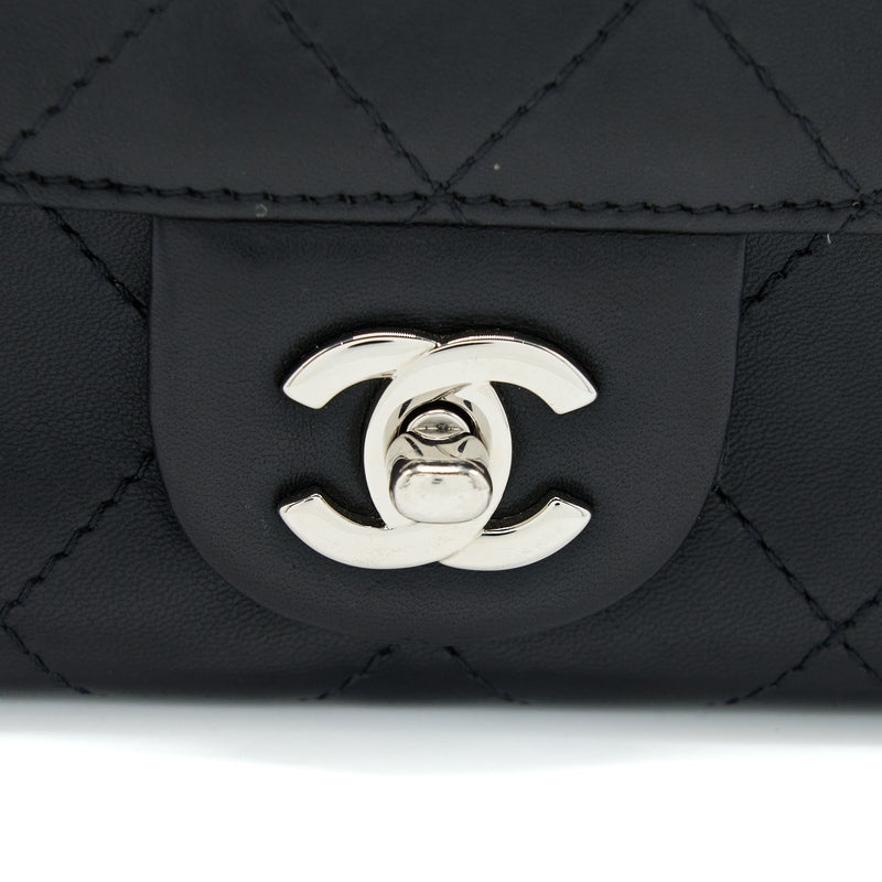 Chanel Quilted Flap Bag Lambskin Black SHW
