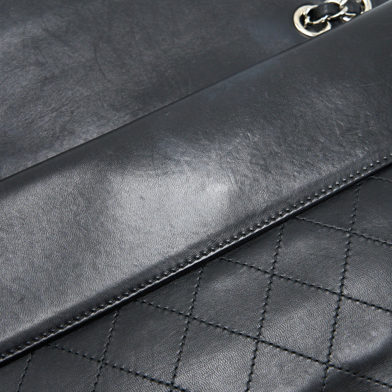 Chanel Quilted Flap Bag Lambskin Black SHW