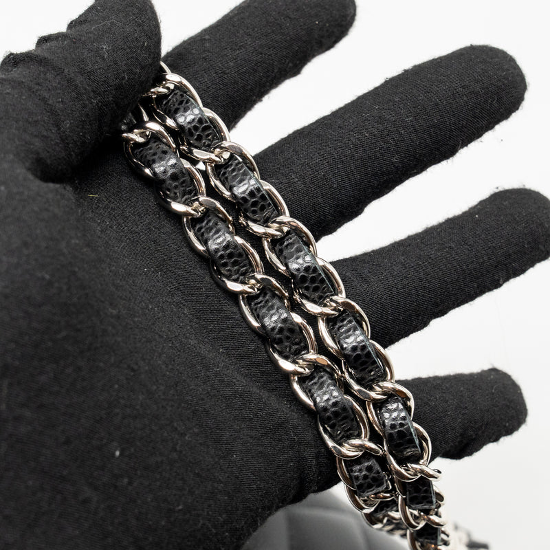 Chanel Medium Classic Double Flap Bag Caviar Black SHW