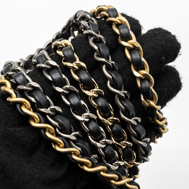 Chanel Small Gabrielle Backpack Aged Calfskin Black Multicolour Hardware(Microchip)