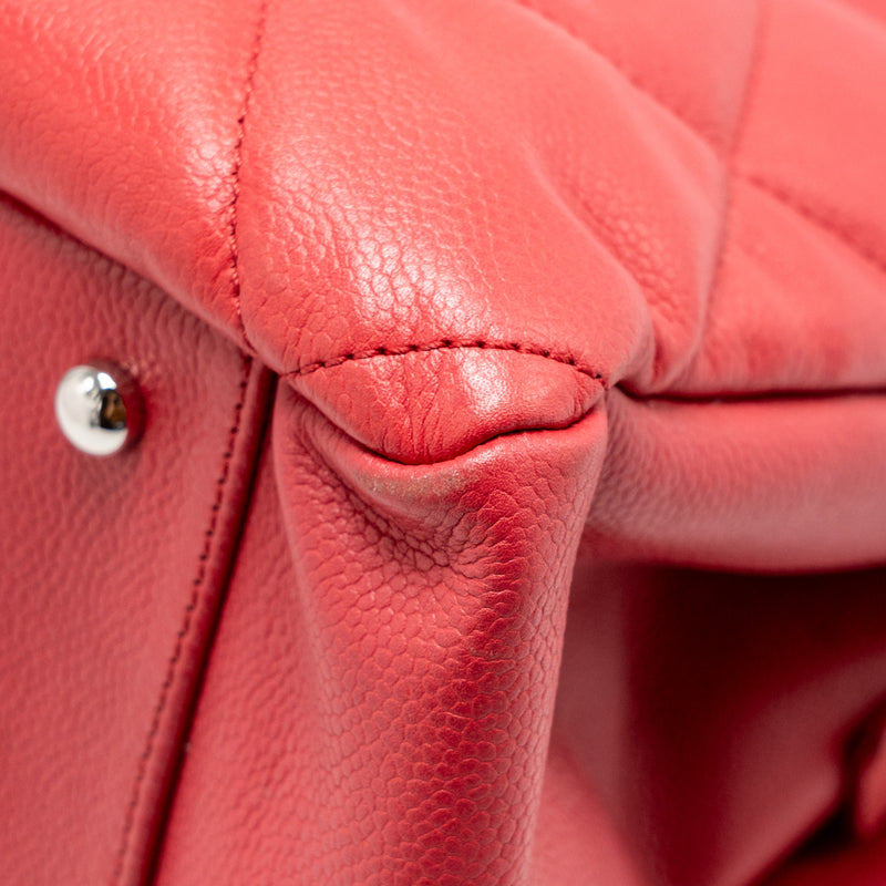 Chanel CC Soft Shopper Tote Grained Calfskin Pink SHW