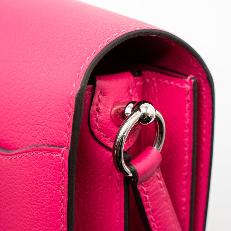 Hermes Mini Roulis Alligator Touch Evercolor Rose Mexico SHW Stamp Z