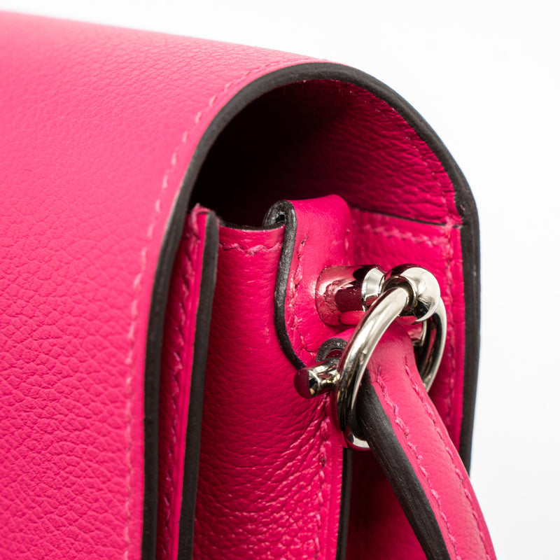 Hermes Mini Roulis Alligator Touch Evercolor Rose Mexico SHW Stamp Z