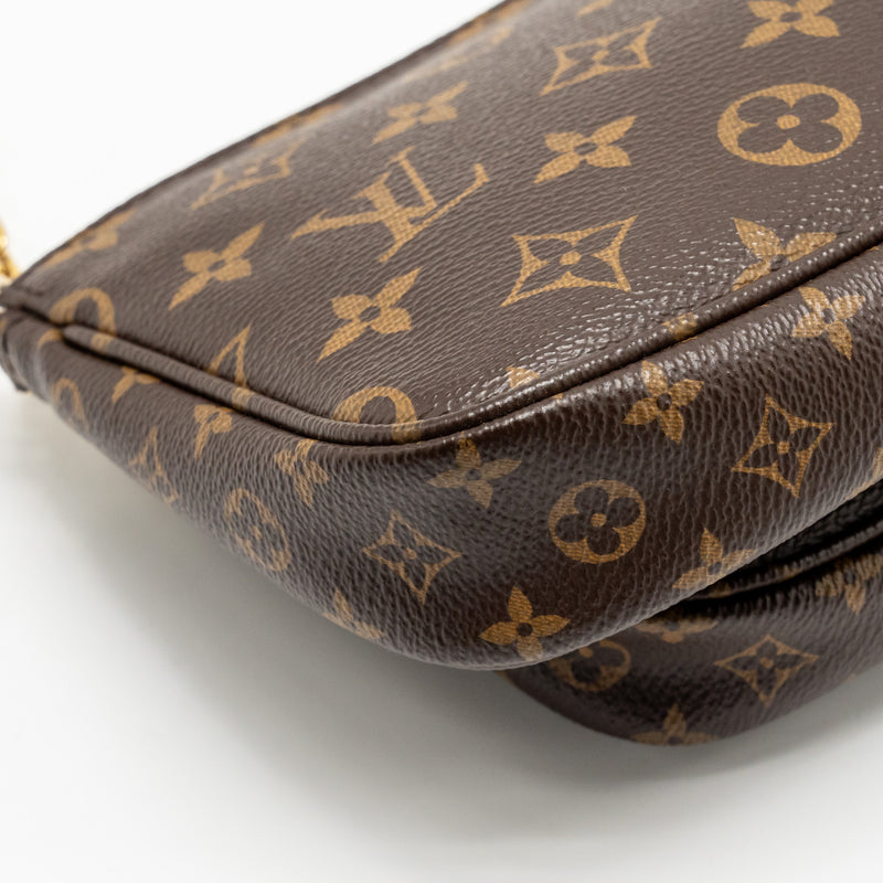 Louis Vuitton Multi Pochette Khaki Strap Monogram Canvas GHW