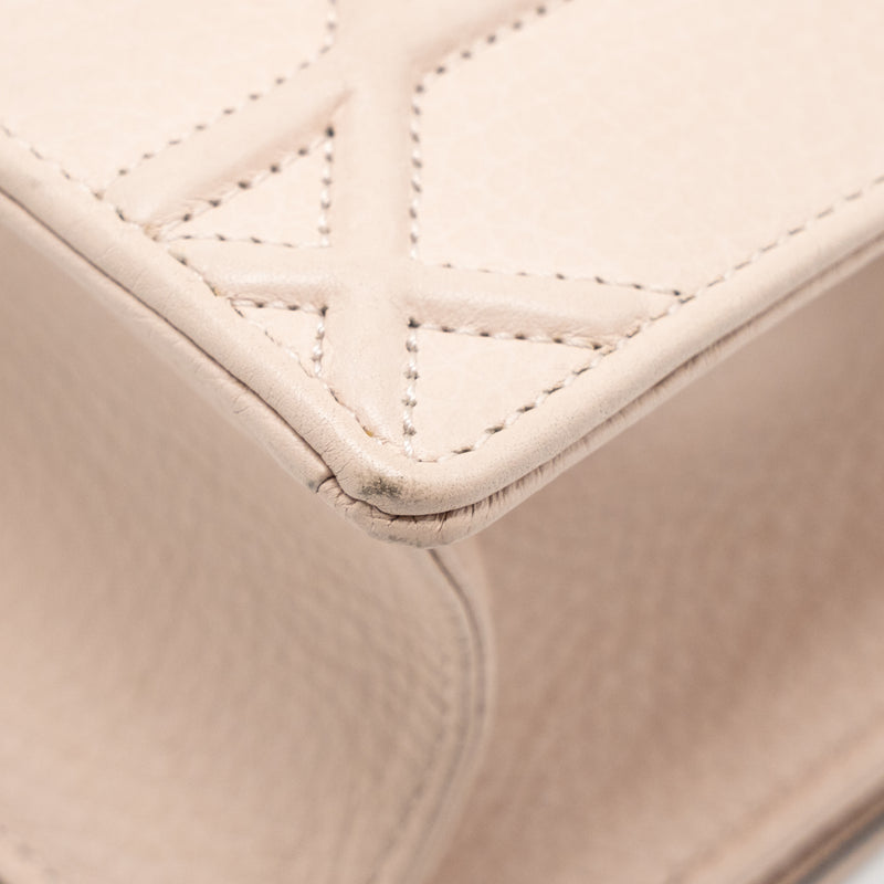 Dior Small Diorama Grained Calfskin Light Pink LGHW
