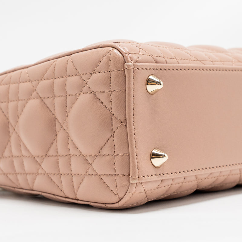 Dior Small Lady Dior Lambskin Dark Pink LGHW