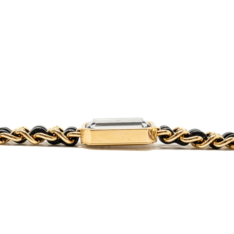 Chanel Size S Premiere Edition Originale Watch Coated Yellow Gold Black Model: H6951