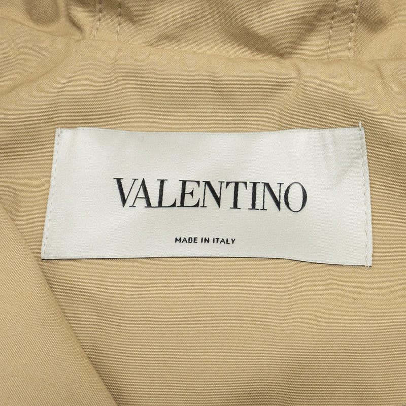 Valentino Size 36 Trench Coat Cotton Beige