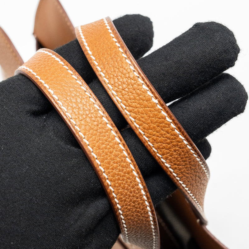 Hermes Halzan 25 Barenia Faubourg Fauve GHW Stamp B