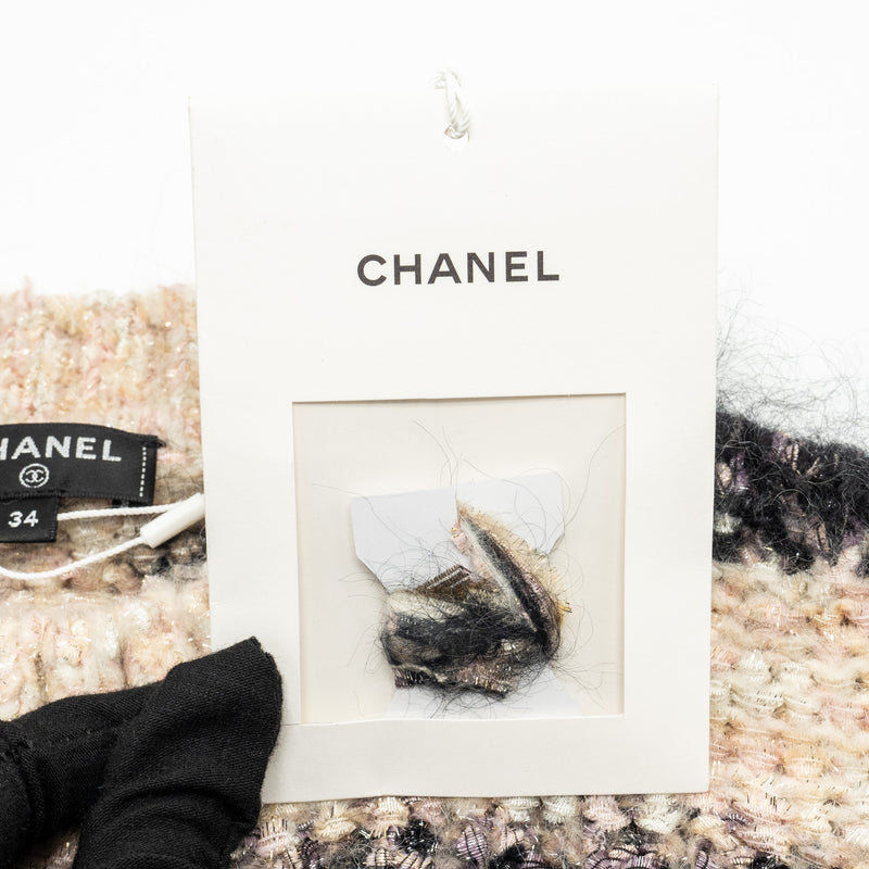 Chanel Size 34 18K Pullover Sweater Viscose/Polyamide/Wool Multicolour