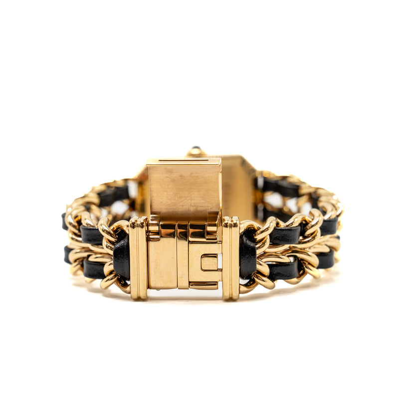 Chanel Size S Premiere Edition Originale Watch Coated Yellow Gold Black Model: H6951